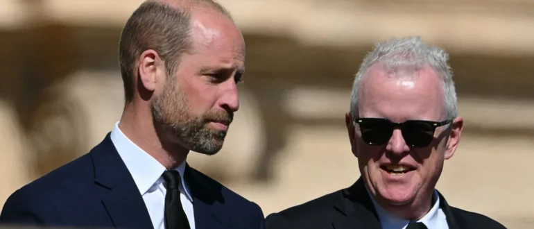 Prins William leder hyllningen vid påven Franciskus begravning i Vatikanen.