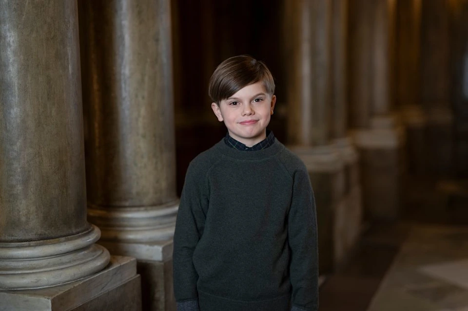 Prins Oscar Fyller 9 År