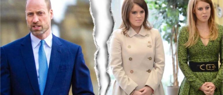 Prins William, prinsessan Beatrice, prinsessan Eugenie